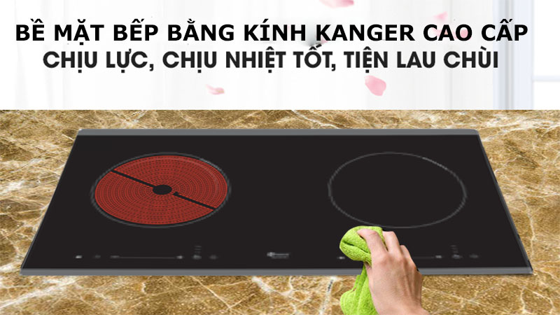 Bếp đôi điện từ hồng ngoại Arber AB-398 - Hàng chính hãng