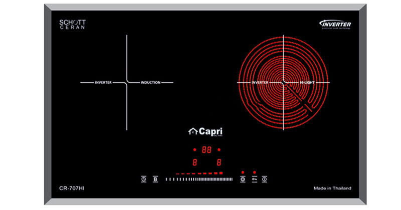 Bếp đôi điện từ hồng ngoại Capri CR-707HI - Hàng chính hãng