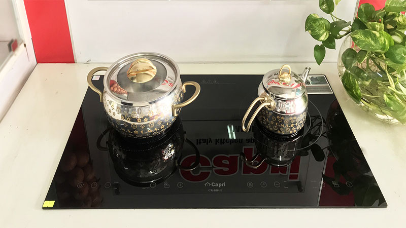 Bếp đôi điện từ hồng ngoại Capri CR-800HI - Hàng chính hãng