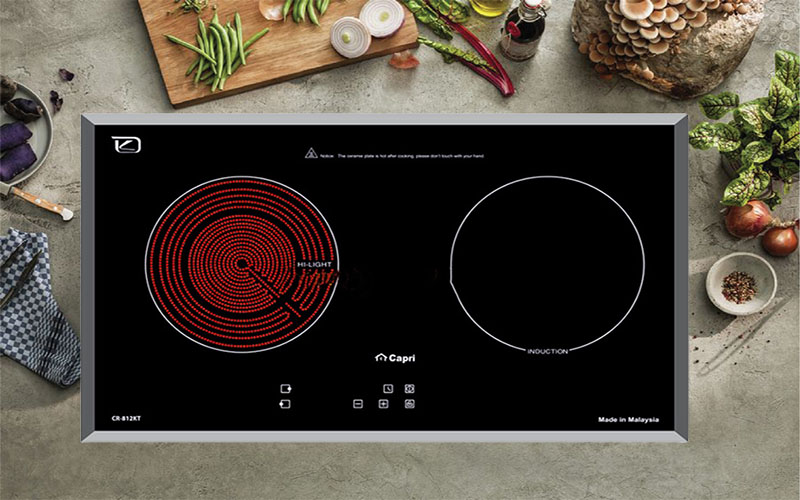 Bếp đôi điện từ hồng ngoại Capri CR-812KT - Hàng chính hãng