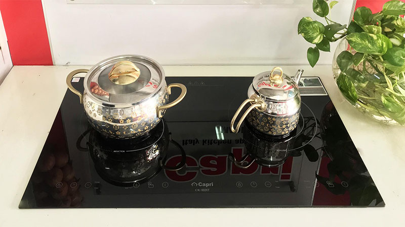 Bếp đôi hồng ngoại điện từ Capri CR-902KT - Hàng chính hãng