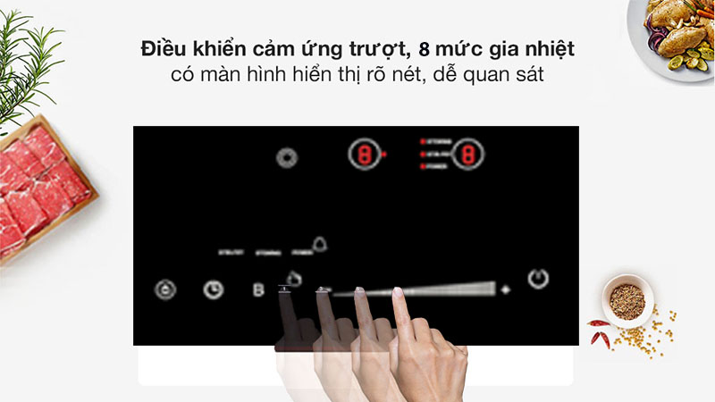Bếp đôi điện từ hồng ngoại Civin CV-655/EI-6226 - Hàng chính hãng