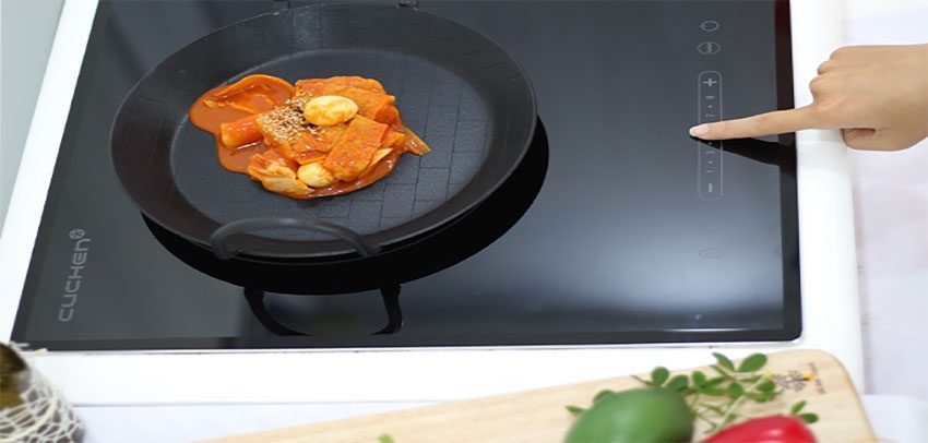 Bảng điều khiển của Bếp đôi hồng ngoại điện từ Cuchen CIR-E2110VN