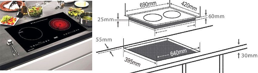 Bếp đôi điện từ hồng ngoại Giovani G-251ET - Hàng chính hãng
