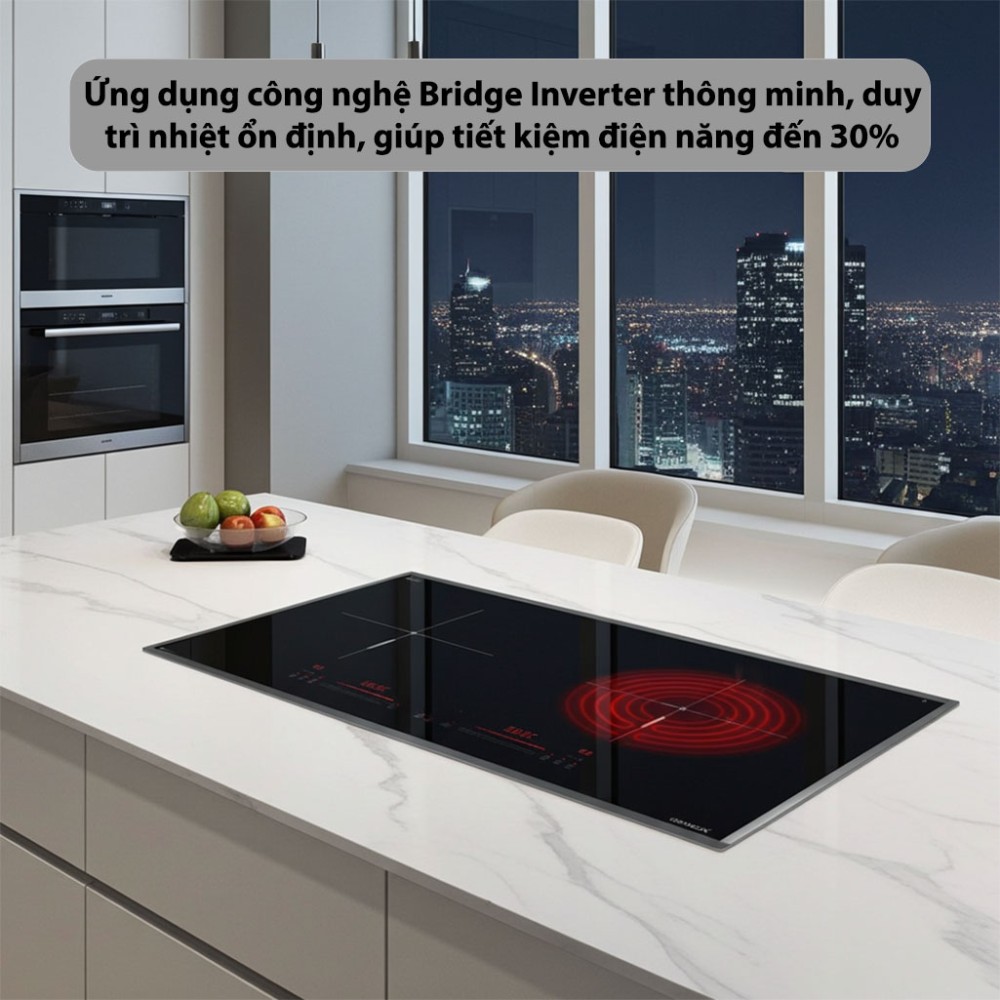 Bếp đôi điện từ hồng ngoại GrandX GX-E677SE - Hàng chính hãng