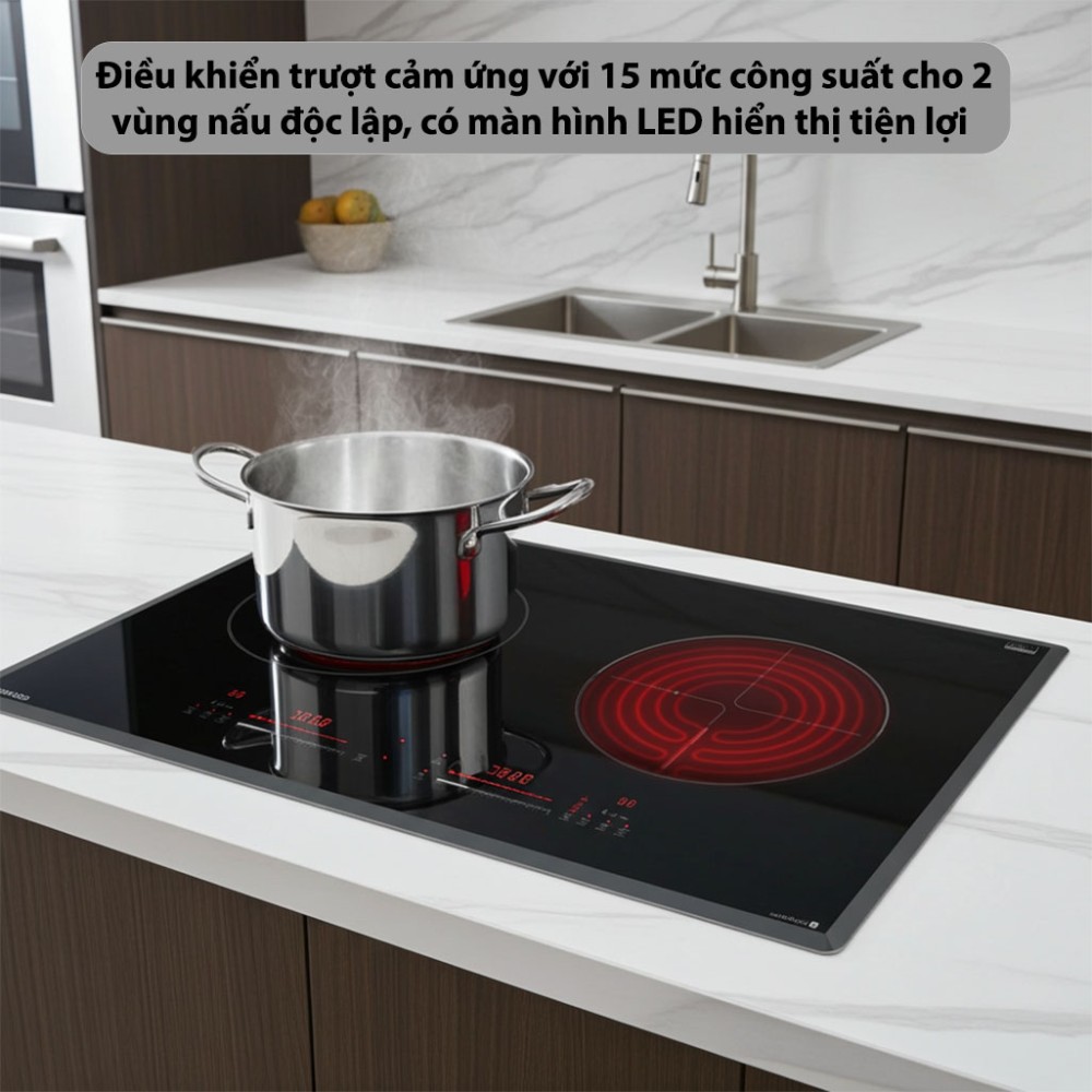 Bếp đôi điện từ hồng ngoại GrandX GX-E795LUX - Hàng chính hãng