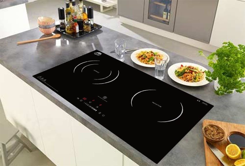 Bếp đôi điện từ hồng ngoại Iruka I-25 - Hàng chính hãng