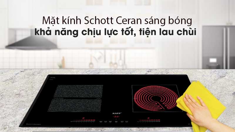 Bếp đôi điện từ hồng ngoại Kaff KF-FL108 PLUS (Made in Germany) - Hàng chính hãng