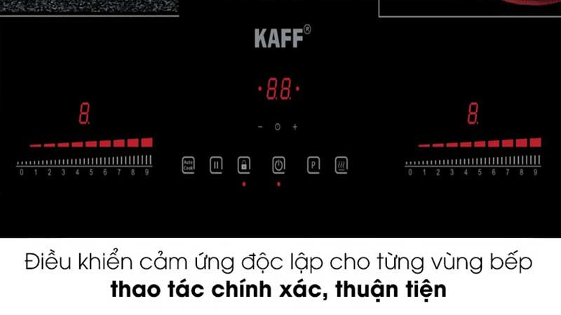 Bếp đôi điện từ hồng ngoại Kaff KF-FL108 PLUS (Made in Germany) - Hàng chính hãng