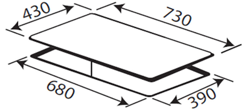 Bếp đôi điện từ hồng ngoại Kaff KF-FL666IH - Hàng chính hãng
