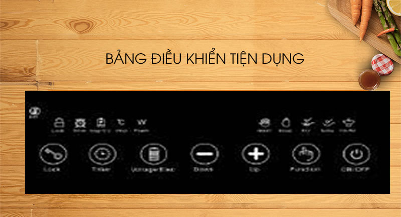 Bếp đôi điện từ và hồng ngoại Kojine KJ-6158 - Hàng chính hãng