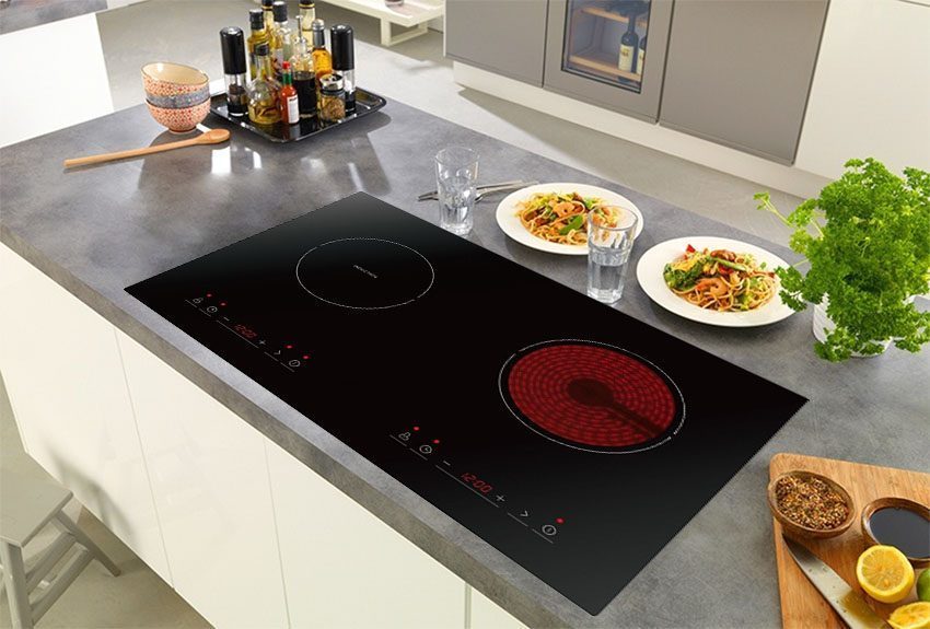 Bếp đôi điện từ hồng ngoại Midea MC-IHD361 - Hàng chính hãng