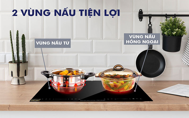 Bếp đôi điện từ hồng ngoại Panworld PW-1924