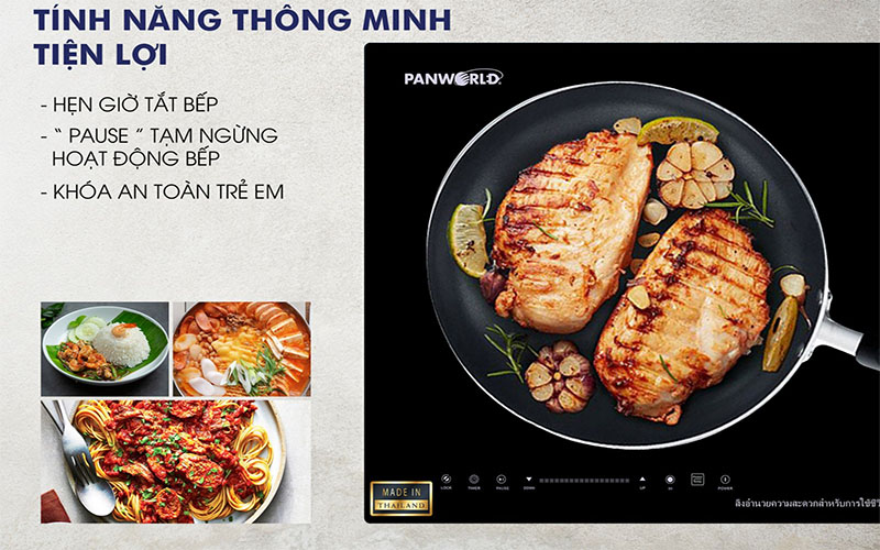 Bếp đôi điện từ hồng ngoại Panworld PW-1924