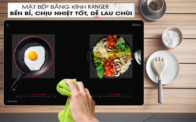 Mặt kính của Bếp đôi điện từ hồng ngoại Sevilla SV-MB01S