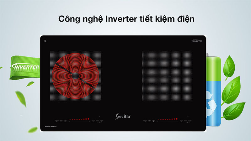 Công nghệ Inverter của Bếp đôi điện từ hồng ngoại Sevilla SV-MB01S