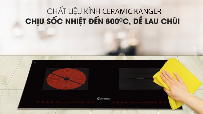 Mặt kính của Bếp từ kết hợp hồng ngoại Sevilla SV-N13S