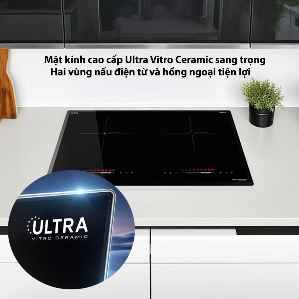 Bếp đôi điện từ hồng ngoại Sunhouse Mama MMB568-EI - Hàng chính hãng