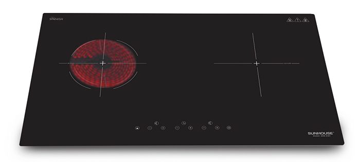 Bếp đôi điện từ hồng ngoại Sunhouse SHB EI01 - Hàng chính hãng