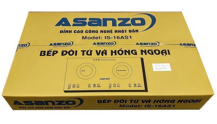 Bếp đôi hồng ngoại điện từ Asanzo IS-16AS1 - Hàng chính hãng