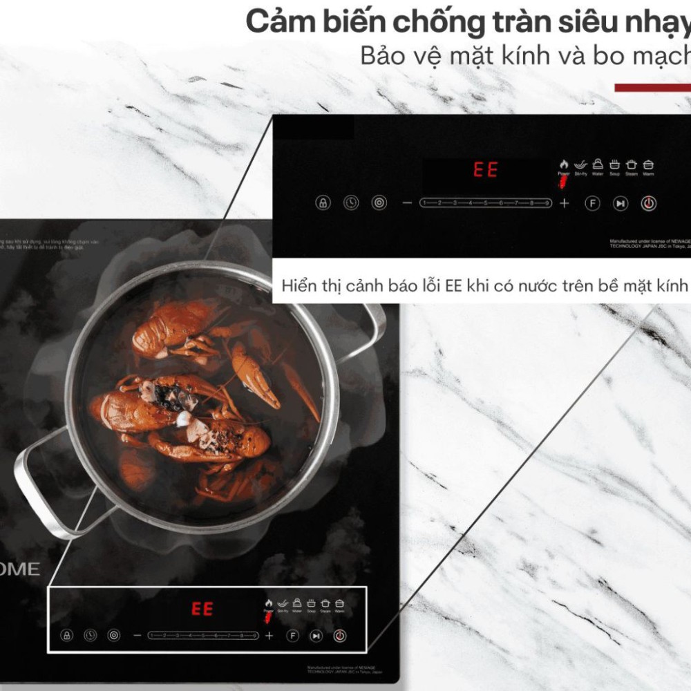 Bếp đôi hồng ngoại điện từ Fujihome IC2519 - Hàng chính hãng