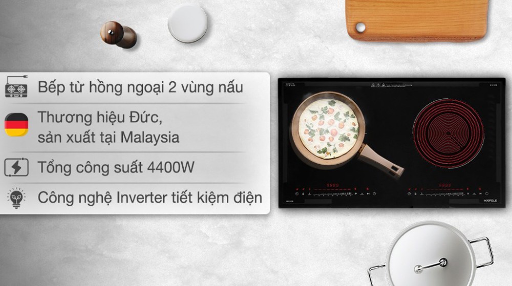 Bếp đôi hồng ngoại điện từ Hafele HC-H7321B (536.61.856) - Hàng chính hãng