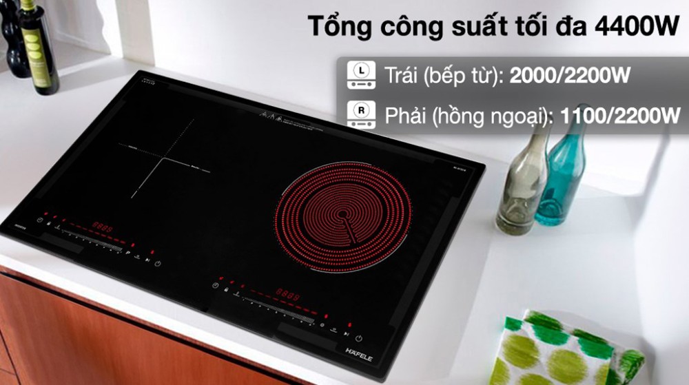 Bếp đôi hồng ngoại điện từ Hafele HC-H7321B (536.61.856) - Hàng chính hãng