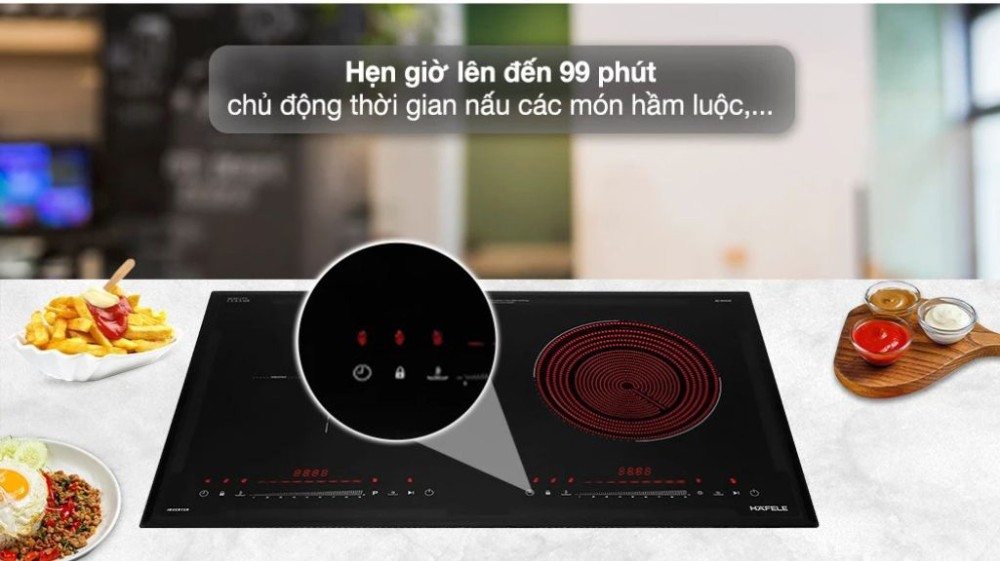Bếp đôi hồng ngoại điện từ Hafele HC-H7321B (536.61.856) - Hàng chính hãng