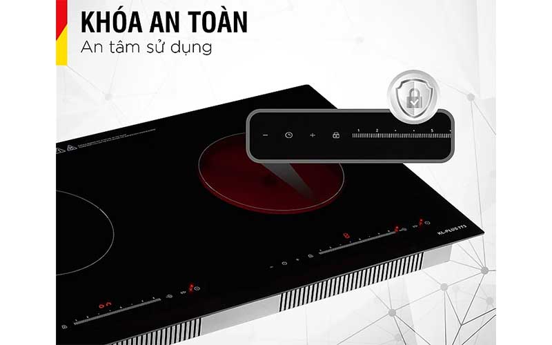Bếp đôi hồng ngoại điện từ Inverter Kieler KL-PLUS773 - Hàng chính hãng