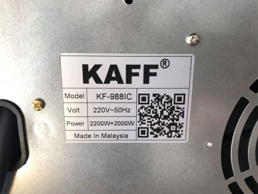Bếp đôi hồng ngoại điện từ Kaff KF-988IC - Hàng chính hãng