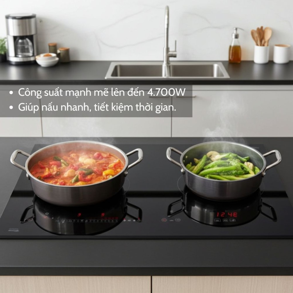 Bếp đôi hồng ngoại điện từ Maadela Hummels MD-688IH - Hàng chính hãng