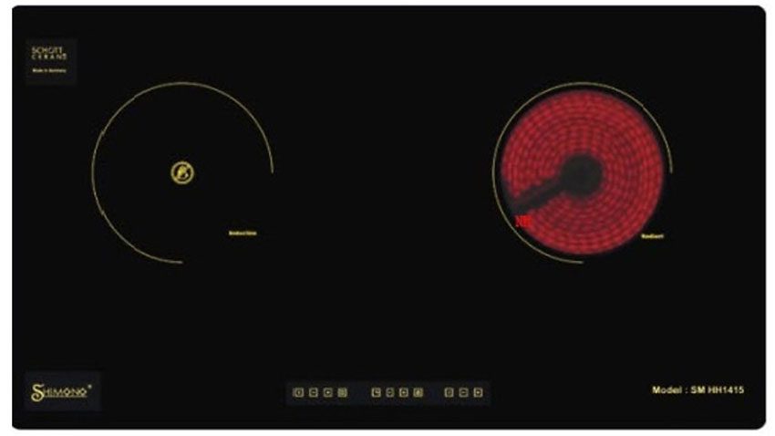 Bếp đôi hồng ngoại điện từ Shimono SMHH1415 - Hàng chính hãng