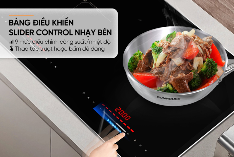 Bếp đôi hồng ngoại điện từ Sunhouse Mama MMB568-EI - Hàng chính hãng