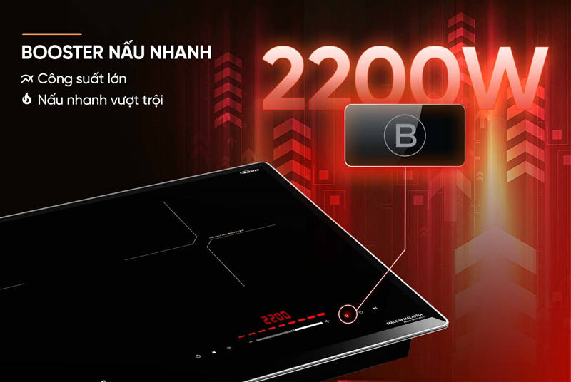 Bếp đôi hồng ngoại điện từ Sunhouse Mama MMB568-EI - Hàng chính hãng