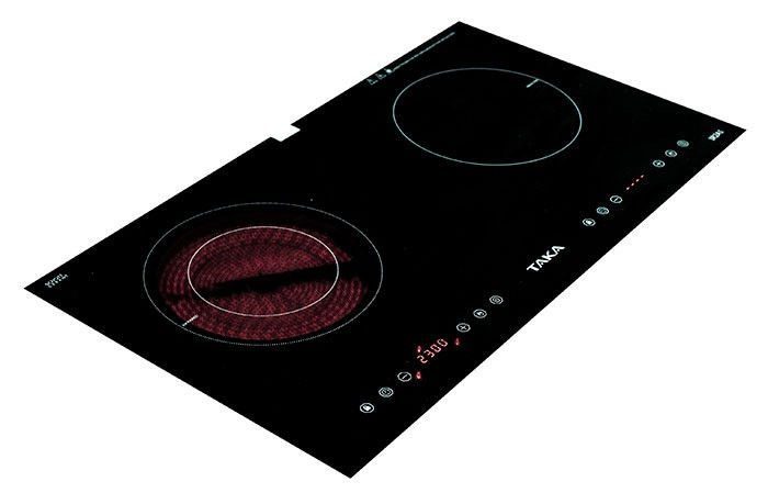 Bếp đôi hồng ngoại - điện từ Taka TK-IR2A1 - Hàng chính hãng