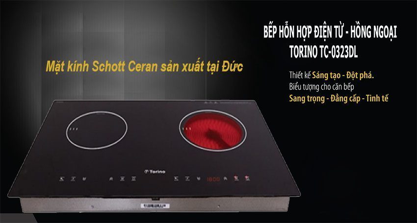 Bếp đôi điện từ hồng ngoại Torino TC-0323DL - Hàng chính hãng