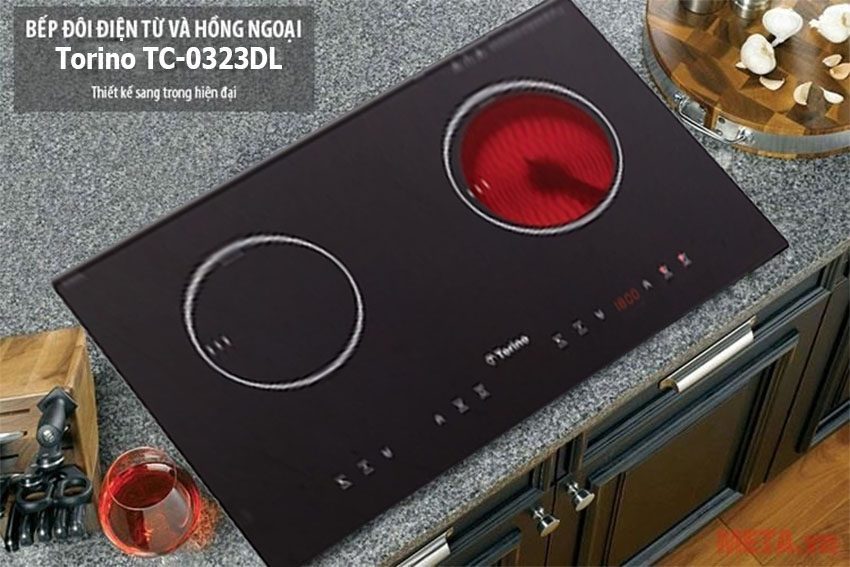 Bếp đôi điện từ hồng ngoại Torino TC-0323DL - Hàng chính hãng