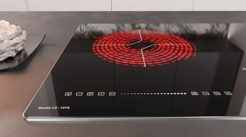 Bếp đôi hồng ngoại điện từ Canzy CZ-75T8 - Hàng chính hãng