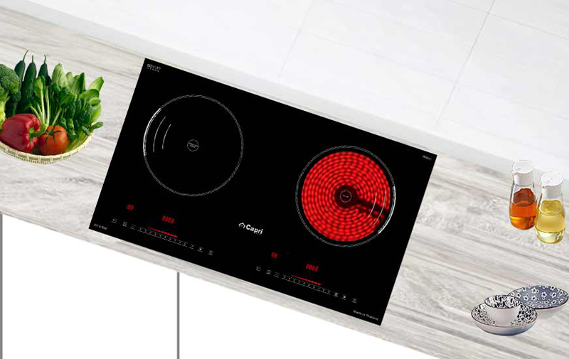 Bếp đôi hồng ngoại điện từ Capri CR-678HI - Hàng chính hãng
