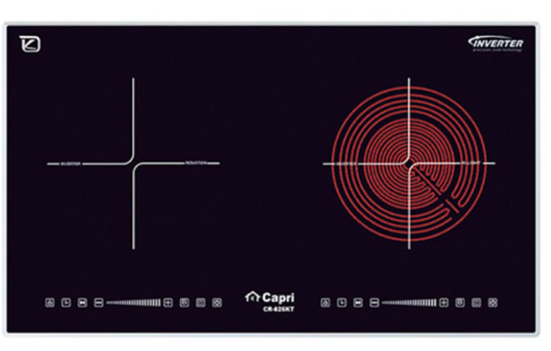 Bếp đôi hồng ngoại điện từ Capri CR-825KT - Hàng chính hãng