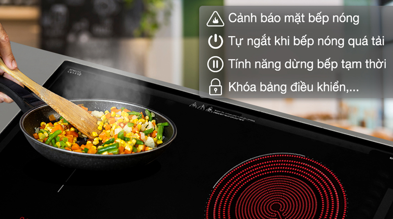 Bếp đôi hồng ngoại điện từ Hafele HC-H7321B - Hàng chính hãng