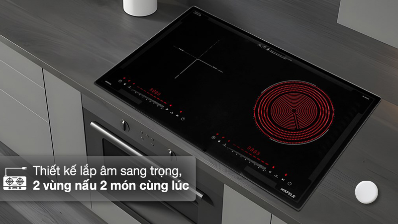 Bếp đôi hồng ngoại điện từ Hafele HC-H7321B - Hàng chính hãng