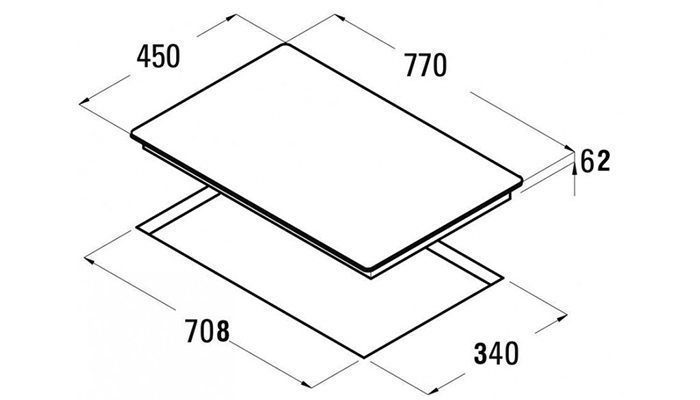 Kích thước khoét đá HC-M772A