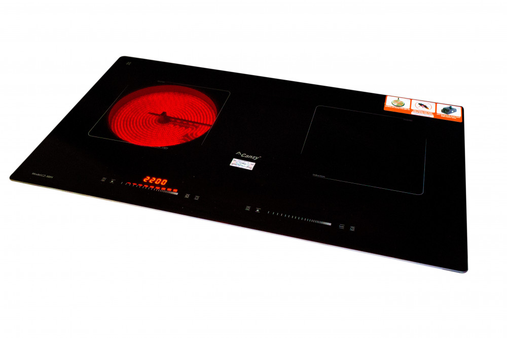 Bếp đôi hồng ngoại điện từ inverter Canzy CZ 38IH - Hàng chính hãng