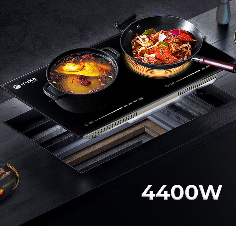 Bếp đôi hồng ngoại điện từ Iruka I-26 - Hàng chính hãng