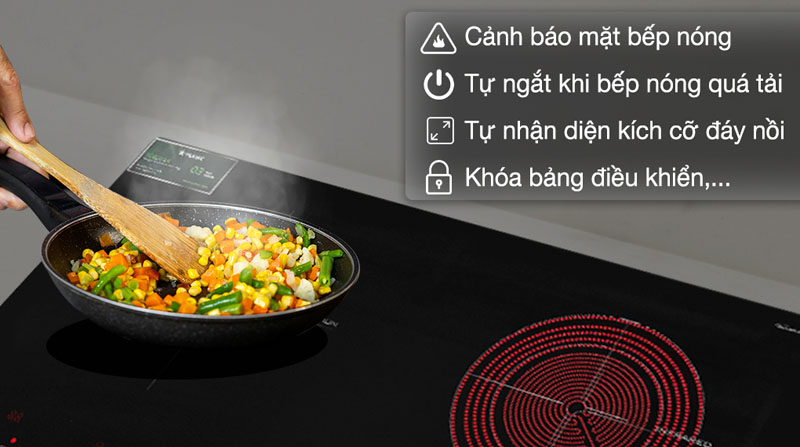 Bếp đôi hồng ngoại điện từ Pramie PRTH-A1 - Hàng chính hãng