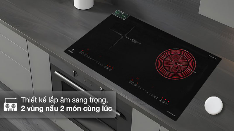 Bếp đôi hồng ngoại điện từ Pramie PRTH-A1 - Hàng chính hãng