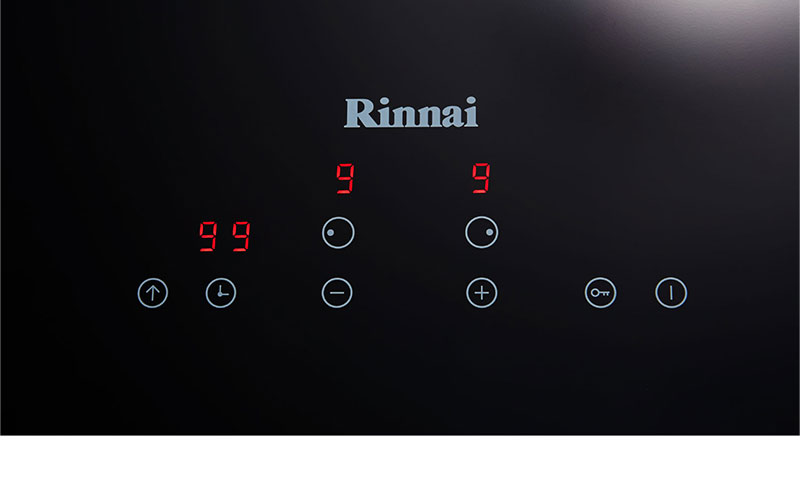 Bếp đôi hồng ngoại điện từ Rinnai RB-7022HE-CB - Hàng chính hãng