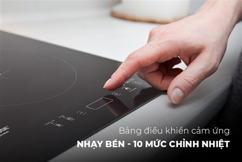 Điều khiển cảm ứng 10 mức nhiệt có màn hình đèn LED hiển thị