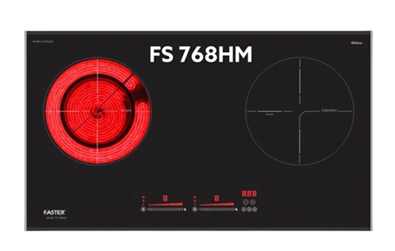 Bếp đôi hồng ngoại điện từ Faster FS768HM - Hàng chính hãng